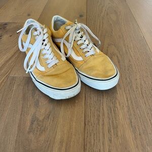 yellow old school vans